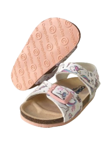 SANDALIA PLATA UNICORNIO BIO CONGUITOS