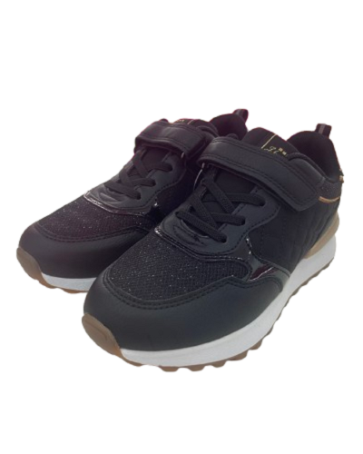 DEPORTIVA CHILATE BLACK CON BRILLO JHAYBER