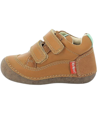 ZAPATO DOS VELCROS CAMEL EFECTO PIE DESCALZO GEOX