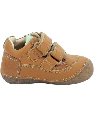 ZAPATO DOS VELCROS CAMEL EFECTO PIE DESCALZO GEOX