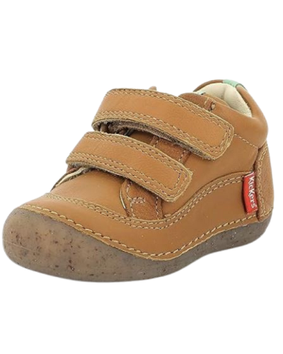 ZAPATO DOS VELCROS CAMEL EFECTO PIE DESCALZO GEOX