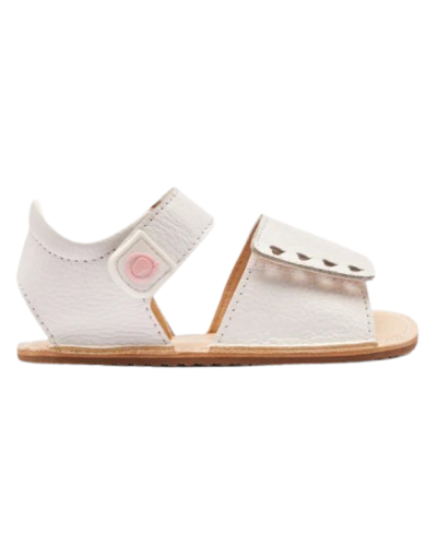 SANDALIA BLANCA CORAZONES AJUSTABLE DE DELANTE DE CONGUITOS
