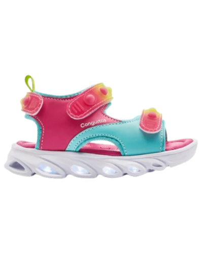 SANDALIAS POP ROSA/AZUL NIÑA CONGUITOS