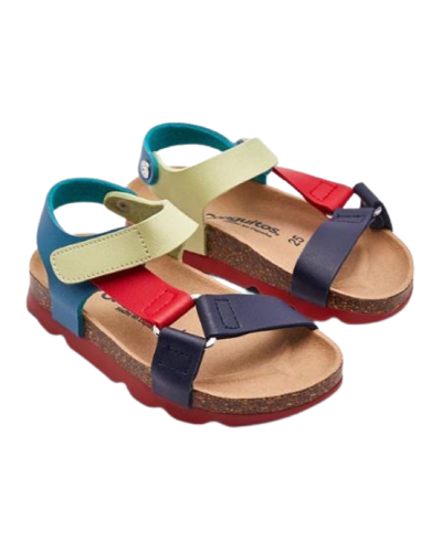 SANDALIAS BIO TIRAS MULTICOLOR CONGUITOS