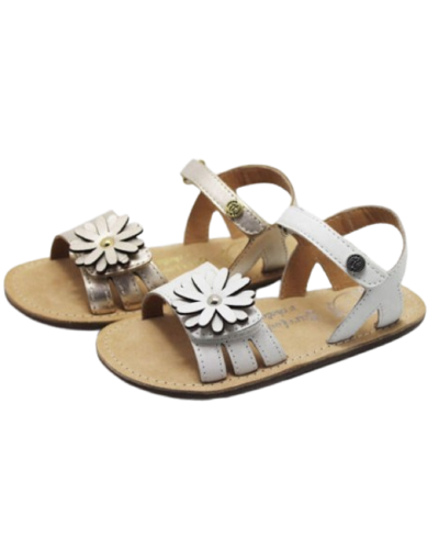 SANDALIA BLANCA  AJUSTABLE DE DELANTE MARGARITA CHETTO
