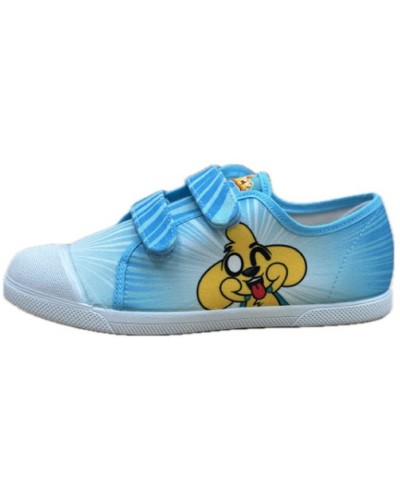 DEPORTIVA DE LONA AZUL CON PERRITO
