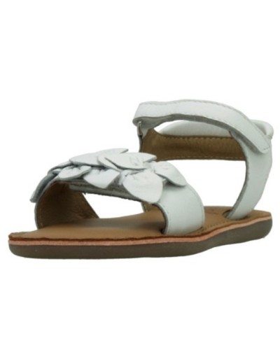 SANDALIA BLANCA CON HOJAS MOD8 NIA