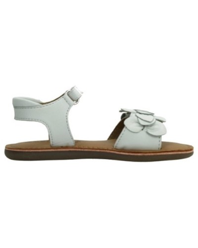 SANDALIA BLANCA CON HOJAS MOD8 NIA