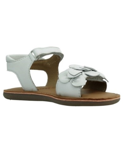 SANDALIA BLANCA CON HOJAS MOD8 NIA