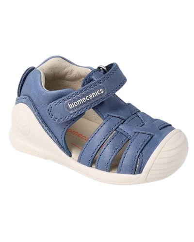 SANDALIA TIRAS FINAS AZULES DE BIOMECANICS
