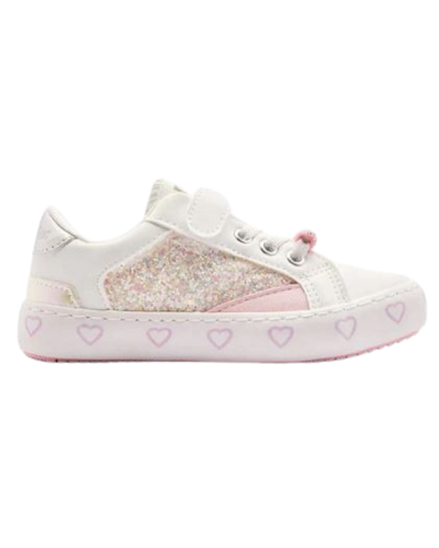 ZAPATILLAS BRILLO BLANCO/MULTICOLOR CONGUITOS